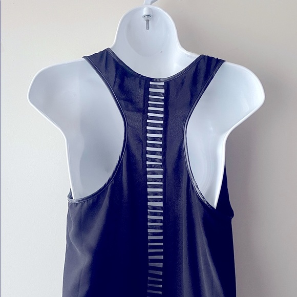 Naked Zebra Black Tank Top with Sheer Detail - Picture 4 of 8